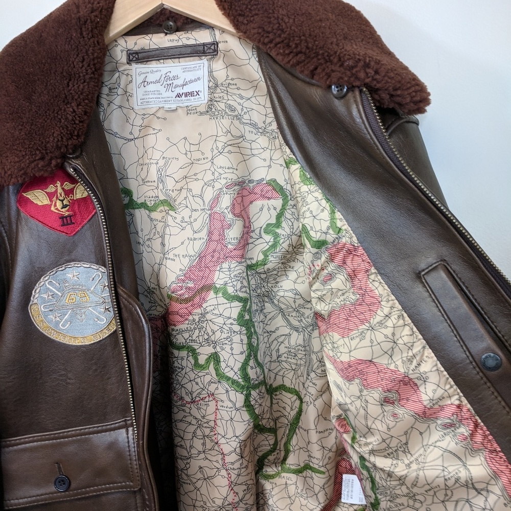 Avirex Top Gun Aviator Jacket - Picture 6 of 8